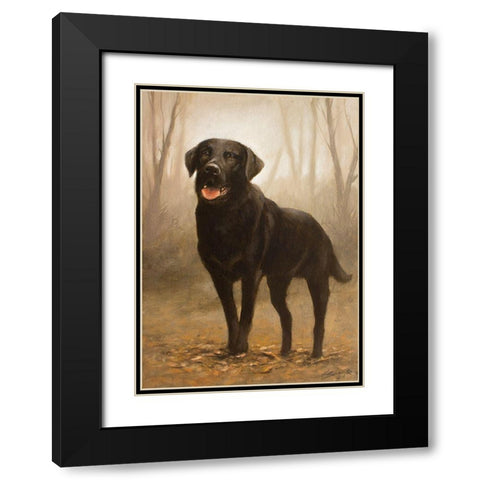 316 Black Modern Wood Framed Art Print with Double Matting by Silver, John