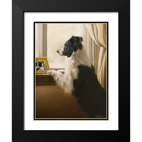 324 Black Modern Wood Framed Art Print with Double Matting by Silver, John