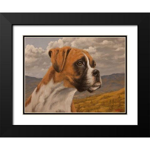 344 Black Modern Wood Framed Art Print with Double Matting by Silver, John