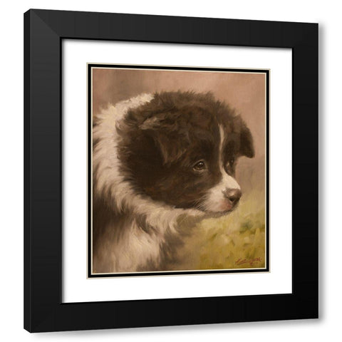 346 Black Modern Wood Framed Art Print with Double Matting by Silver, John