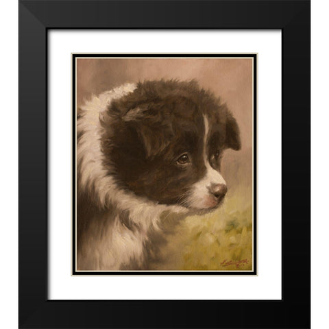 346 Black Modern Wood Framed Art Print with Double Matting by Silver, John