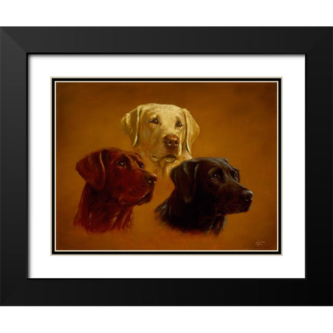 Faith-Hope-Charity Black Modern Wood Framed Art Print with Double Matting by Silver, John