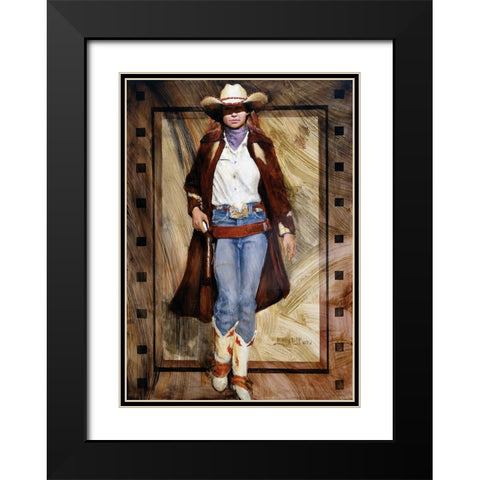 Buckled Up Black Modern Wood Framed Art Print with Double Matting by Knauf, J.E.