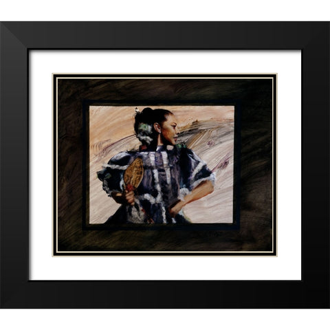 Elcinco Black Modern Wood Framed Art Print with Double Matting by Knauf, J.E.