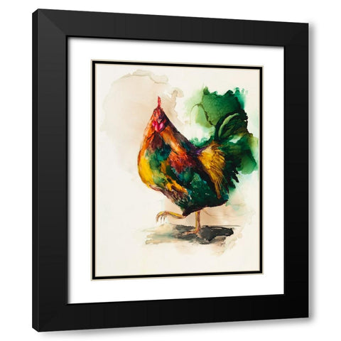 None of Your Business Why Im Crossing the Road Black Modern Wood Framed Art Print with Double Matting by Art by Leslie Franklin