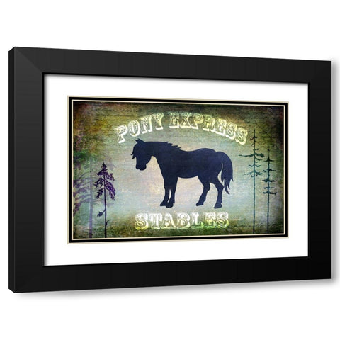 Country Horse I Black Modern Wood Framed Art Print with Double Matting by LightBoxJournal