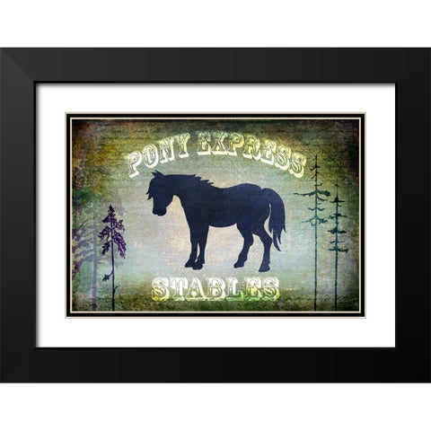 Country Horse I Black Modern Wood Framed Art Print with Double Matting by LightBoxJournal