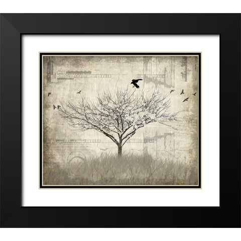 August Tree 1 Black Modern Wood Framed Art Print with Double Matting by LightBoxJournal