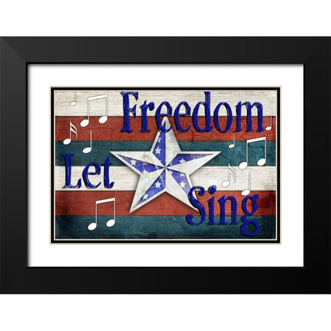 American Freedom Collection 4 Black Modern Wood Framed Art Print with Double Matting by LightBoxJournal