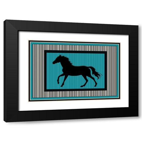 GypsyHorse CollectionSurfacePattern V3 2 Black Modern Wood Framed Art Print with Double Matting by LightBoxJournal