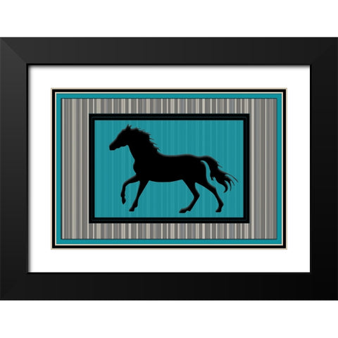 GypsyHorse CollectionSurfacePattern V3 2 Black Modern Wood Framed Art Print with Double Matting by LightBoxJournal