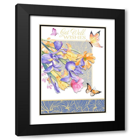 Card Design 3_C3 Black Modern Wood Framed Art Print with Double Matting by LightBoxJournal