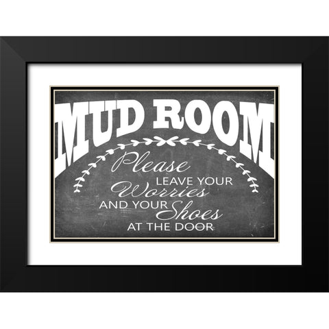 Mudroom 9 Black Modern Wood Framed Art Print with Double Matting by LightBoxJournal
