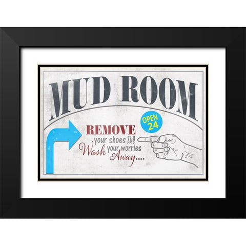 Mudroom 21 Black Modern Wood Framed Art Print with Double Matting by LightBoxJournal