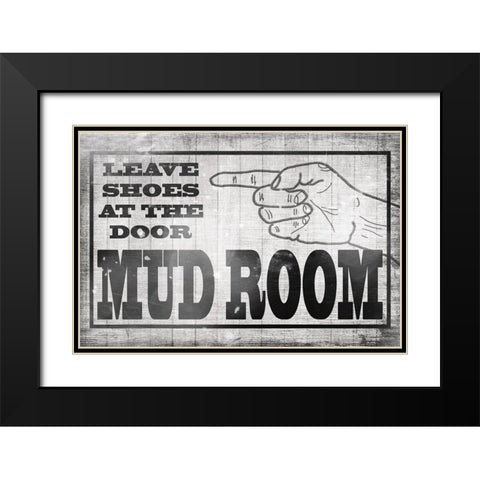 Mudroom 35 Black Modern Wood Framed Art Print with Double Matting by LightBoxJournal