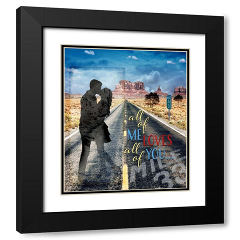 LoveSigns_V4 Black Modern Wood Framed Art Print with Double Matting by LightBoxJournal