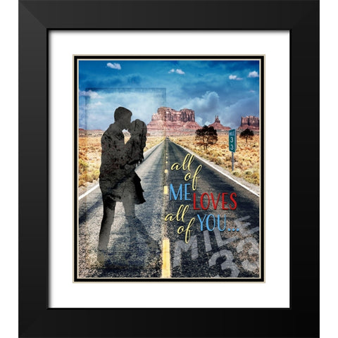 LoveSigns_V4 Black Modern Wood Framed Art Print with Double Matting by LightBoxJournal