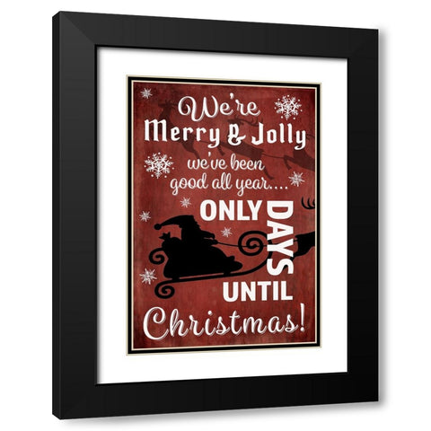 25 Days TilChristmas 001 Black Modern Wood Framed Art Print with Double Matting by LightBoxJournal