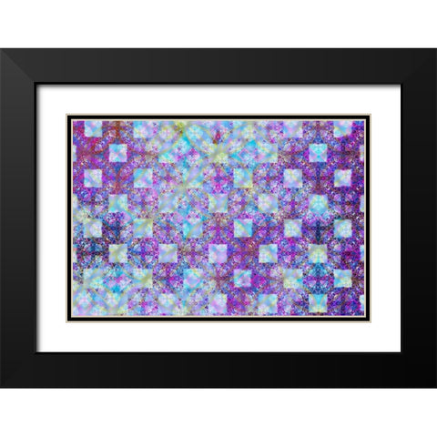 Cherry Blu Pattern 05 Black Modern Wood Framed Art Print with Double Matting by LightBoxJournal