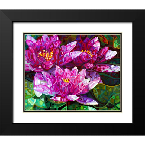 Triumvirate Black Modern Wood Framed Art Print with Double Matting by Budan, Mandy