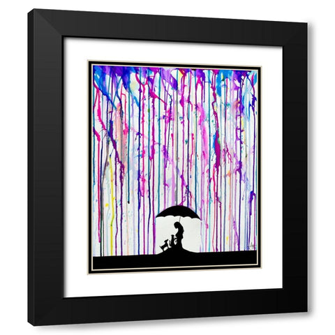 Cradle Black Modern Wood Framed Art Print with Double Matting by Allante, Marc