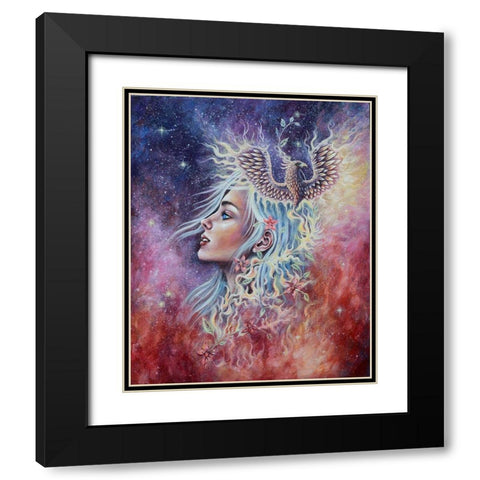 Out of the Ashes Black Modern Wood Framed Art Print with Double Matting by Wickstrom, Martin