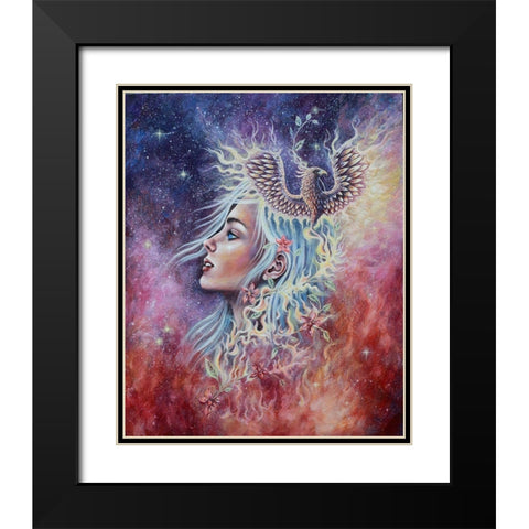 Out of the Ashes Black Modern Wood Framed Art Print with Double Matting by Wickstrom, Martin