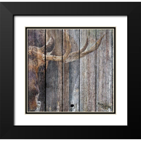 The Moose Black Modern Wood Framed Art Print with Double Matting by Murray Henderson Fine Art