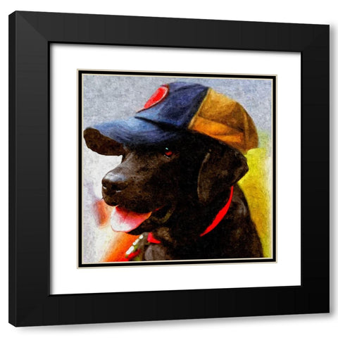 Rookie Black Modern Wood Framed Art Print with Double Matting by Murray Henderson Fine Art