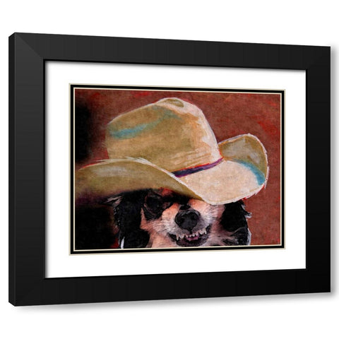 What Chawawa Lookin At Black Modern Wood Framed Art Print with Double Matting by Murray Henderson Fine Art