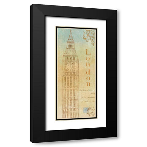 Travel Monuments III Black Modern Wood Framed Art Print with Double Matting by Zaccheo, John