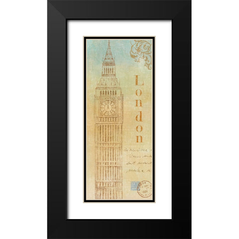 Travel Monuments III Black Modern Wood Framed Art Print with Double Matting by Zaccheo, John