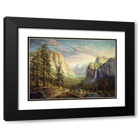 Riding The Range Black Modern Wood Framed Art Print with Double Matting by Boehme, Nicky