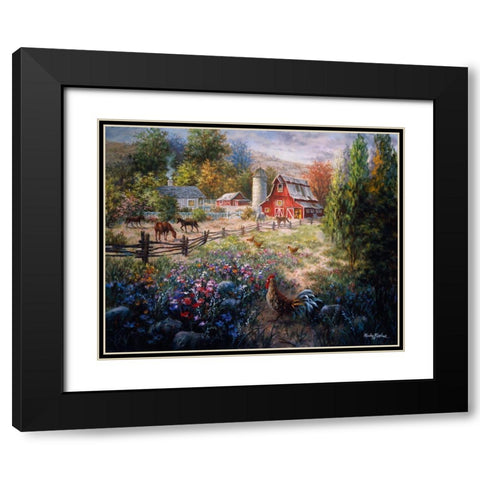 Grazing The Fertile Farmland Black Modern Wood Framed Art Print with Double Matting by Boehme, Nicky