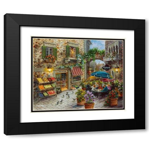 Contentment Black Modern Wood Framed Art Print with Double Matting by Boehme, Nicky