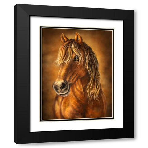 Gold Black Modern Wood Framed Art Print with Double Matting by LaMontagne, Patrick