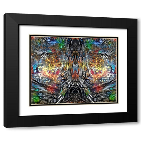 The Color of Wisdom Black Modern Wood Framed Art Print with Double Matting by Gavidia, Pedro