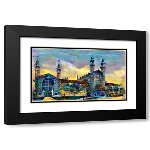Mexico City Antique Chopo Museum Black Modern Wood Framed Art Print with Double Matting by Gavidia, Pedro