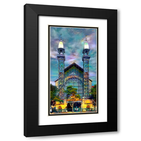 Mexico City Chopo Museum Front Black Modern Wood Framed Art Print with Double Matting by Gavidia, Pedro