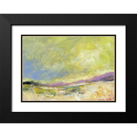 Golden Valley Black Modern Wood Framed Art Print with Double Matting by Randy Noble Fine Art