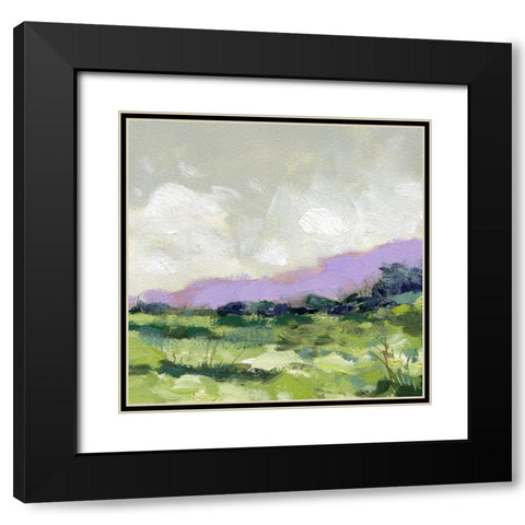 Purple Ridge Black Modern Wood Framed Art Print with Double Matting by Randy Noble Fine Art