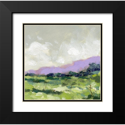 Purple Ridge Black Modern Wood Framed Art Print with Double Matting by Randy Noble Fine Art
