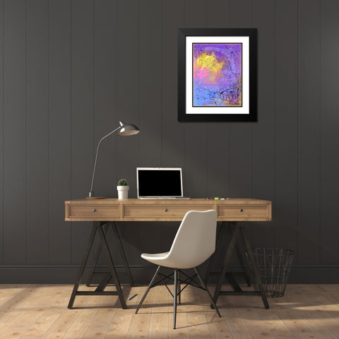 Shared Ladder Black Modern Wood Framed Art Print with Double Matting by Randy Noble Fine Art