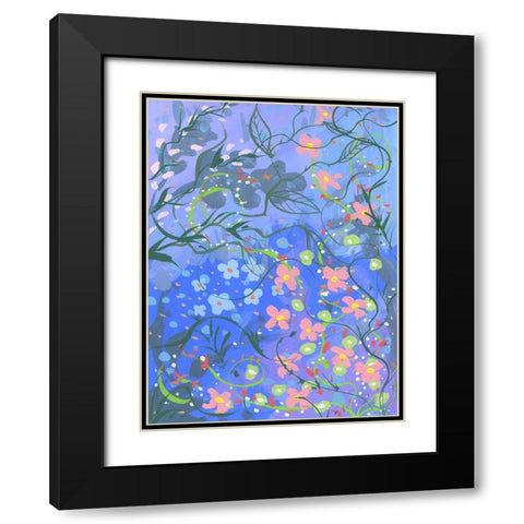Unique Bloom Black Modern Wood Framed Art Print with Double Matting by Randy Noble Fine Art