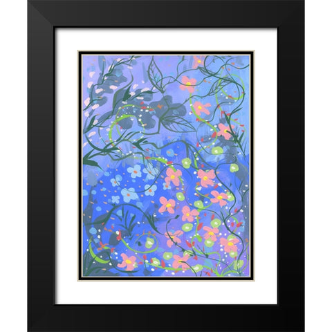 Unique Bloom Black Modern Wood Framed Art Print with Double Matting by Randy Noble Fine Art