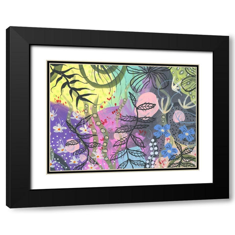 Crisp Intense Black Modern Wood Framed Art Print with Double Matting by Randy Noble Fine Art