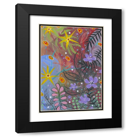 Erratic Beauty Black Modern Wood Framed Art Print with Double Matting by Randy Noble Fine Art