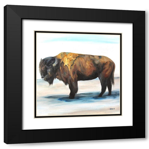 Commander Black Modern Wood Framed Art Print with Double Matting by Gould, Renee