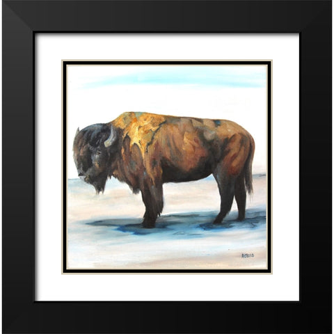 Commander Black Modern Wood Framed Art Print with Double Matting by Gould, Renee