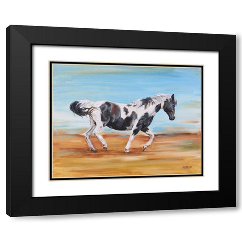 Feeling Fresh Black Modern Wood Framed Art Print with Double Matting by Gould, Renee